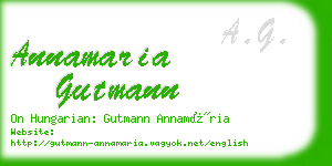 annamaria gutmann business card